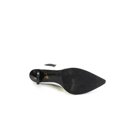 Acne Womens Pointed Toe Stiletto Leather Chelsea Ankle Boots Black White 41 11 - Picture 4 of 5